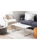 Beliani Couchtisch EMPORIA in Weiß/Silber - (W) 50 x (H) 40 x (L) 100 cm