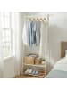 SONGMICS Wäscheständer Pataye in Weiß - (B)87.5 x (H)155 x (T)41 cm