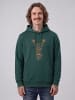 wat? Apparel Sweatshirt Floral Deer in Glazed Green