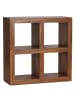 KADIMA DESIGN Standregal Massivholz 82 cm hoch 4 Böden Design Holz-Regal