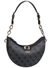 Guess Handtasche Orlina Logo Top Zip in Coal