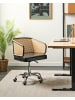 Beliani Bürostuhl TUCSON in Schwarz/Silber - (W) 50 x (H) 75 x (L) 50 cm