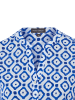 Franco Callegari Blusenshirt in indigo weiß - 0069