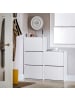 SoBuy Schuhschrank in Mattweiß - (W) 25 x (H) 120 x (L) 60 cm