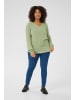 KAFFE curve Langarm-Bluse KCami Regular fit in Oil Green