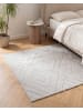 Beliani Kurzflor BORAH in Grau - (W) 160 x (L) 160 cm