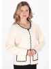 usha BLACK LABEL Women Cardigan in offwhite black