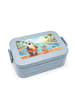 Mr. & Mrs. Panda Brotbüchse Panda Schwimmbad Pommes Design ohne ... in Blau Pastell