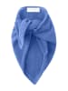 Rich & Royal Knitted Triangle Scarf in Dusty Blue
