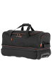 travelite Basics - Rollenreisetasche 51/64L 55 cm erw. (bordeaux) in schwarz