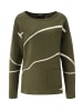Aniston SELECTED Strickpullover in olivgrün-beige