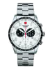 Swiss Alpine Military by Grovana Chronograph 7082. silber in silber