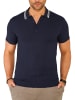 SOUL STAR Poloshirt - S2TALSI Basic Kurzarm Polo Hemd Feinstrick in Navy