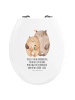 Mr. & Mrs. Panda Klo-Deckel Bären Liebe mit Spruch in Weiß