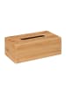 relaxdays 2 x Kosmetiktücherbox in Natur - (B)24,5 x (H)8,5 x (T)13,5 cm