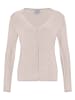 CASH-MERE.CH Cardigan V-Ausschnitt in Weiss