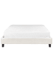 Beliani Doppelbett ROANNE in Beige/Braun - (W) 150 x (H) 29 x (L) 213 cm