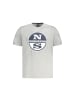 North Sails Grau Baumwolle Herren T-Shirt