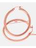 Diamant L'éternel Creolen aus 375 Roségold in Roségold