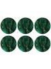 OnlyWow Glasuntersetzer 6er-Set Malachit