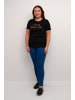 KAFFE curve T-shirt KCtiva Regular fit in Black - Copper Text Print