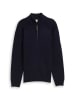 Tom Tailor Pullover in knitted navy melange