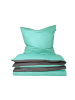 Schiesser Bettwäscheset Doubleface 2-teilig in Mint-Anthrazit