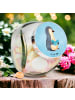 Mr. & Mrs. Panda Bonbonglas Pinguin Buch ohne Spruch in Eisblau