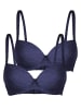 Nina von C. 2er Pack Schalen BH in denim melange