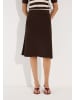 More & More feiner, femininer Strickrock, Schlupfform in brown
