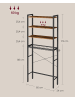 VASAGLE Badregal Barnet in Vintagebraun - (B)60 x (H)173 x (T)24 cm