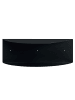 home24 Wandboard Beikou - halbrund in Schwarz