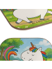 Mr. & Mrs. Panda Glasuntersetzer Einhorn Stolzieren Design ohne ... in Weiß