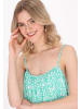 myMo Women Dress in turquoise white