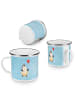 Mr. & Mrs. Panda Teetasse Pinguin Luftballon ohne Spruch in Eisblau