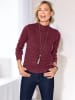 Sieh an! Langarm-Pullover in bordeaux