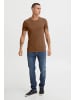 CASUAL FRIDAY T-Shirt CFDAVIDE in Braun