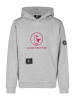 SCHIETWETTER Hoodie "Logoprint Toni" in grey mel/neon pink