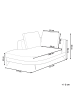 Beliani Chaiselongue MARUM in Grau/Schwarz - (W) 111 x (H) 88 x (L) 151 cm