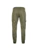 Urban Classics Jogginghose Washed Cargo Twill in oliv