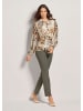MADELEINE Leo-Dessin Bluse in Tunika-Form in caramel / multicolor