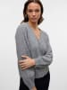 Vero Moda Strickjacke in Medium Grey Melange