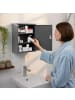 relaxdays Medizinschrank in Grau - (B)31 x (H)36 x (T)10 cm