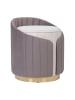 Kayoom Hocker Corvin 100 in Elfenbein / Taupe