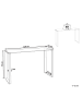 Beliani Konsolentisch TILON in Silber/Transparent - (W) 120 x (H) 75 x (L) 40 cm