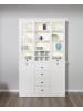 ebuy24 Vitrinenschrank Brax Weiß 120 x 41 cm