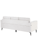 Beliani 3-Sitzer Sofa LOUSTO in Beige/Schwarz - (W) 213 x (H) 85 x (L) 65 cm