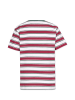 Band of Rascals T-Shirt " Dual Stripe " in brick-red-cilantro-green