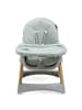 BeBelissimo 2 in 1, Kinderhochstuhl, Babystuhl, Kombihochstuhl -Woodie in Grün