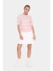 SAINT TROPEZ Kurzarm-Bluse MilanaSZ Gerade Passform in Pink-a-boo Bright
